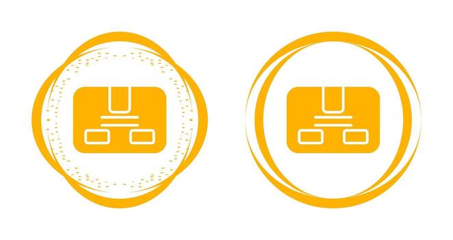 icono de vector de paquete