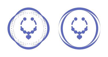 Heart Shaped Necklace Vector Icon