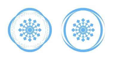 icono de vector de copo de nieve