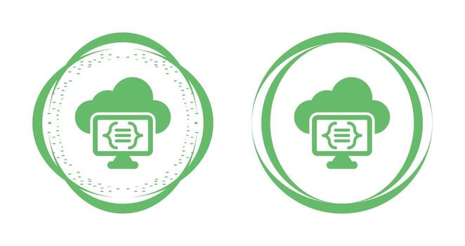 Serverless Computing Vector Icon