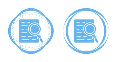 Document with magnifying glass Vector Icon