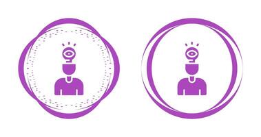 Visual Thinking Vector Icon