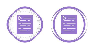 Document Indent Vector Icon