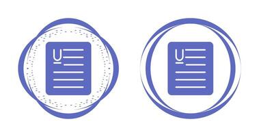 Document Underline Vector Icon