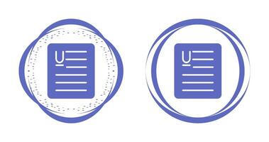 documento subrayar vector icono