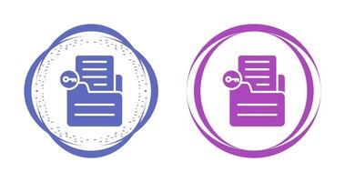 Document Unlock Vector Icon