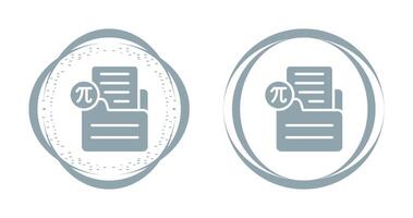 Document Insert Formula Vector Icon