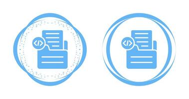 Document Insert Code Vector Icon