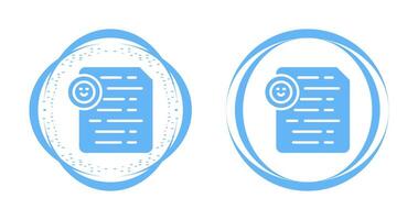 Document Insert Emoji Vector Icon