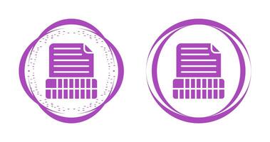 Document Insert Table Vector Icon