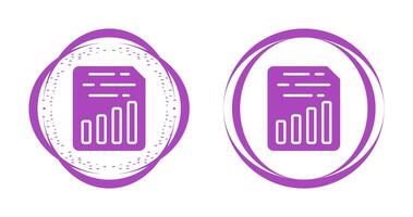 Document Insert Chart Vector Icon