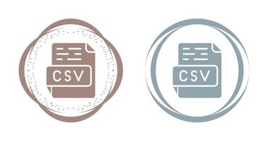 icono de vector csv