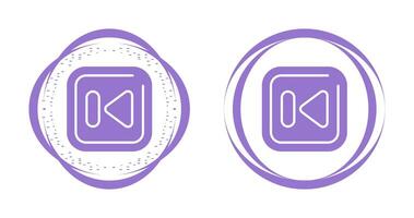 Previous Track Square Vector Icon