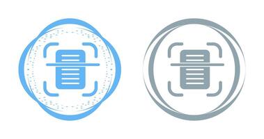 Document Scanning Vector Icon