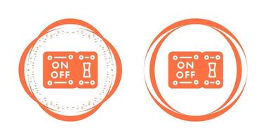 icono de vector de interruptor de luz