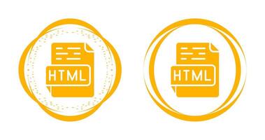 icono de vector html