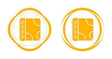 Notebook with Decorative Vector Icon