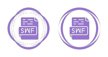 icono de vector de swf