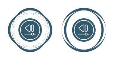 Video Rewind Button Vector Icon
