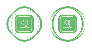 Video Rewind Square Vector Icon