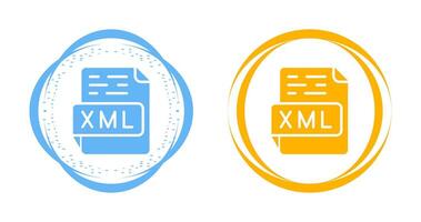 icono de vector xml