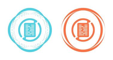 Document Synchronization Vector Icon