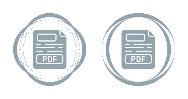 icono de vector de pdf