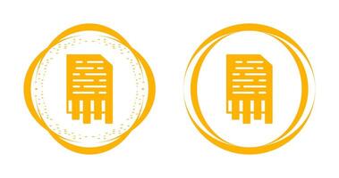 Shredding Vector Icon