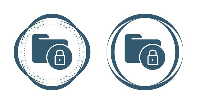 Secure Folder Vector Icon