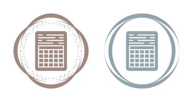 Table Vector Icon