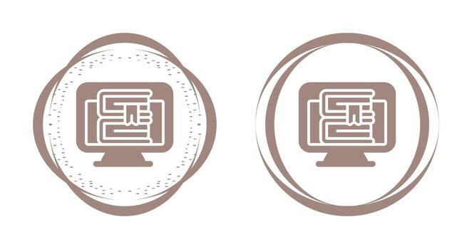 icono de vector de computadora