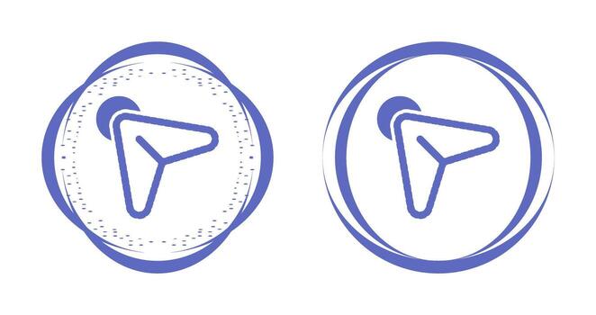 haga clic en icono vectorial vector