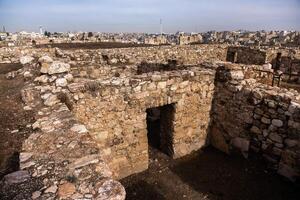 Aerial view of Amman city the capital of Jordan. City scape of Amman. photo