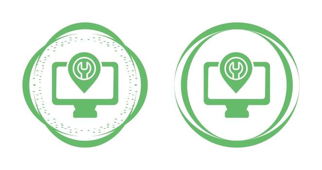 icono de vector de computadora