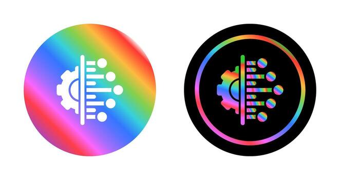 icono de vector de integración de datos