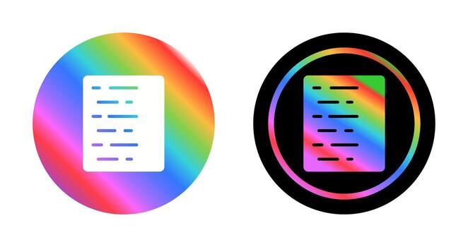 Document Align Left Vector Icon