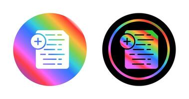 Document Insert Icon Vector Icon