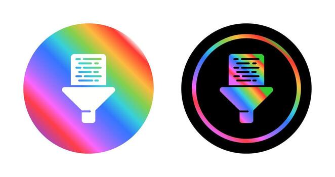 icono de vector de filtro