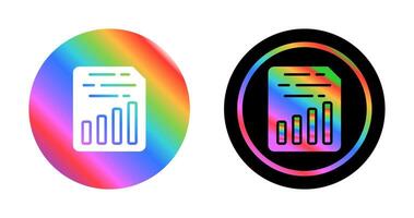 Document Insert Chart Vector Icon