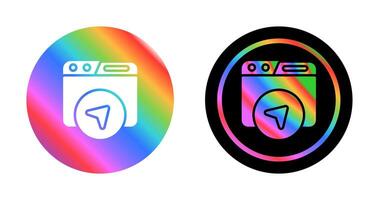 Website Navigation Vector Icon
