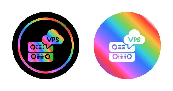 VPS Hosting Vector Icon