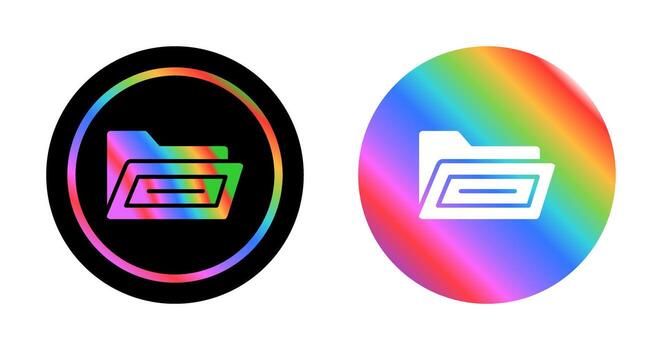 Open File Folder Vector Icon