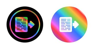 Document Export Vector Icon