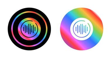 Audio Spectrum Circle Vector Icon