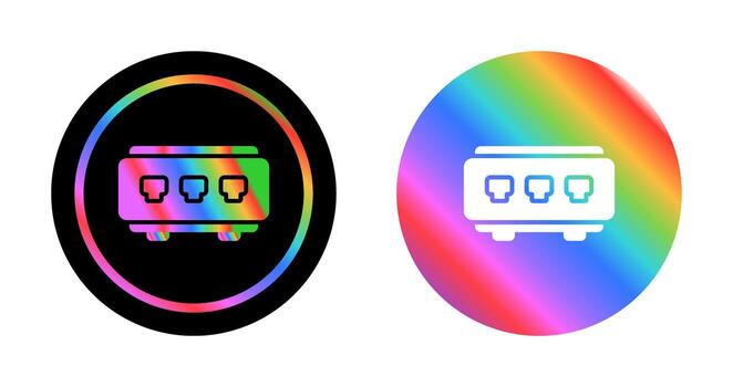 icono de vector de interruptor de red