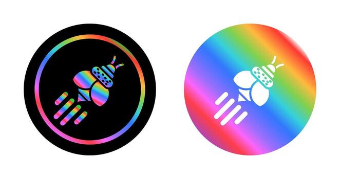 icono de vector de abeja