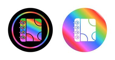 Notebook with Decorative Vector Icon