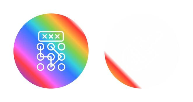 icono de vector de bloqueo de patrón