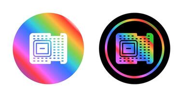 icono de vector de procesador