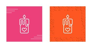 Romantic candle Vector Icon